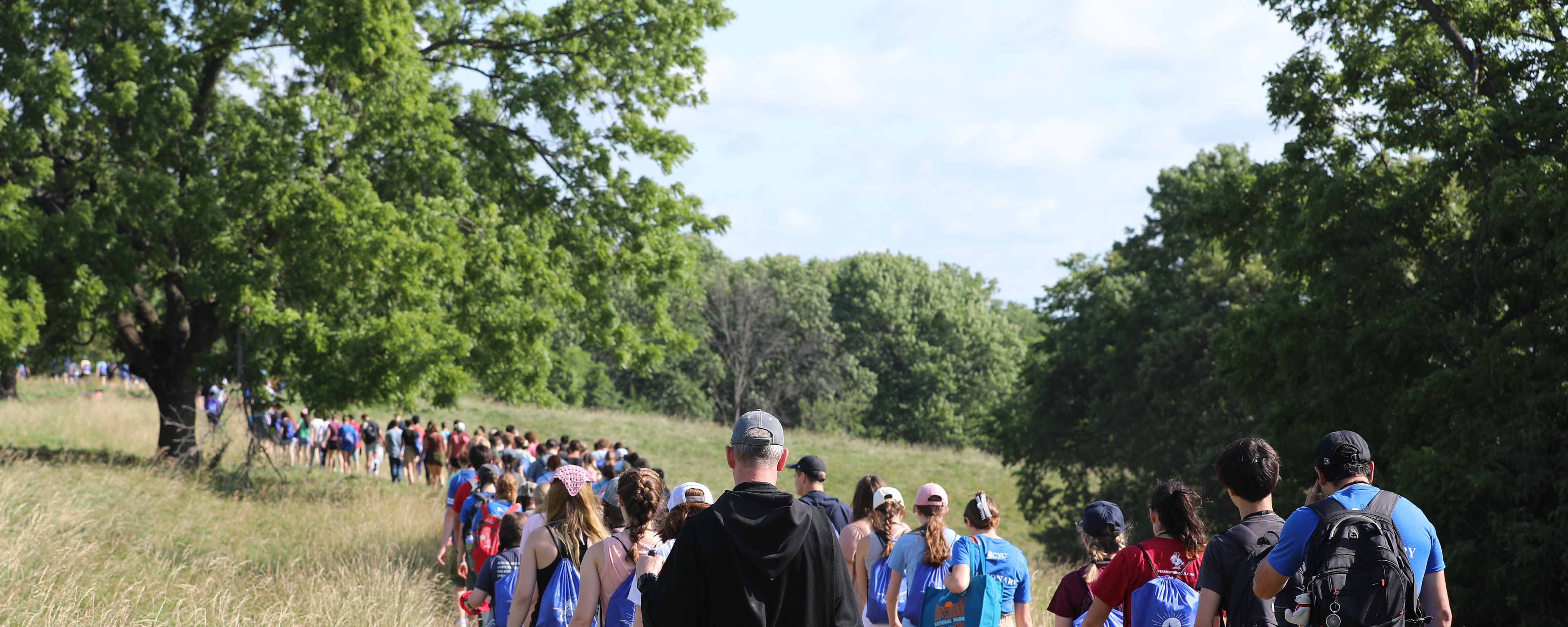 BCYC students on a hike