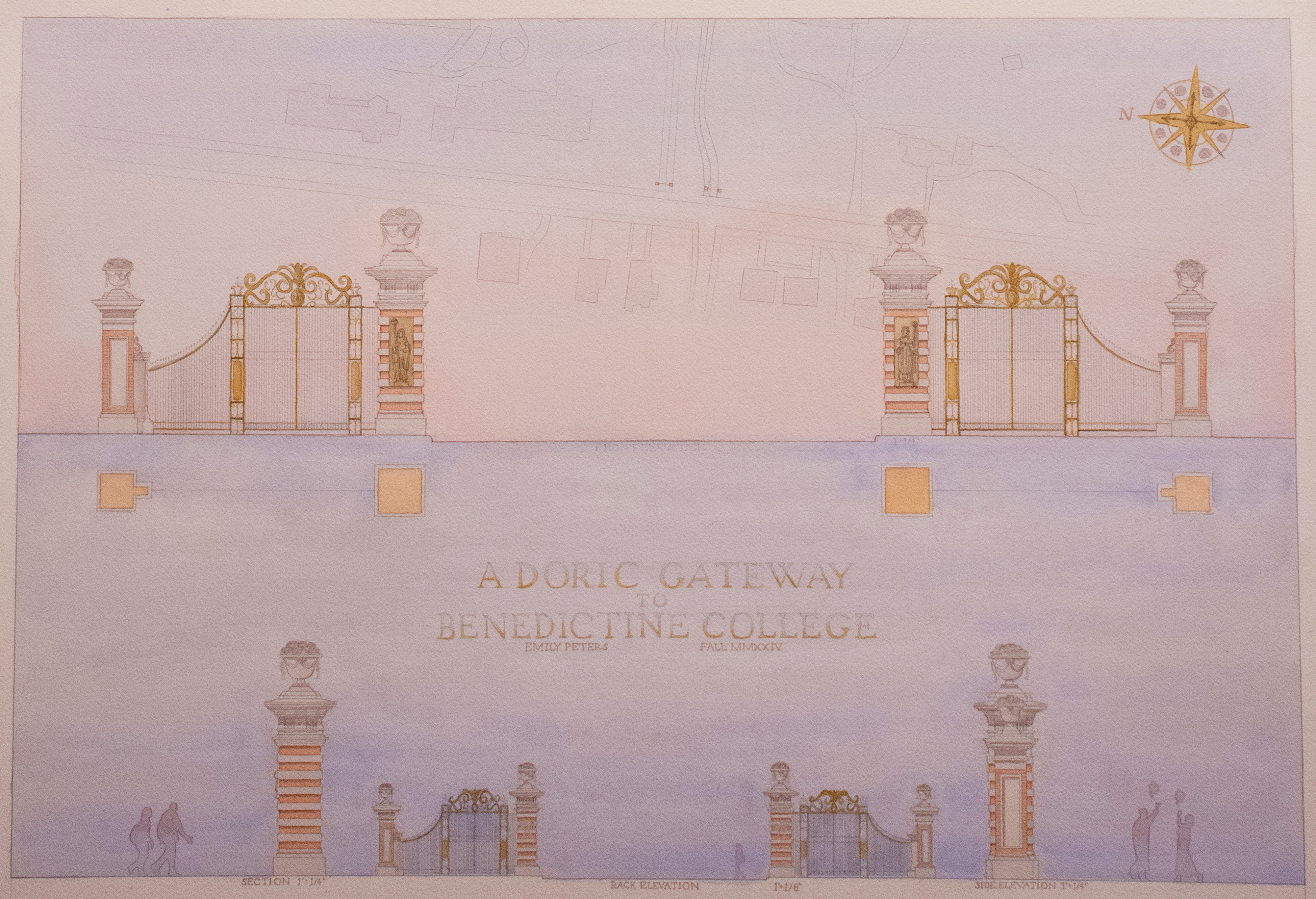 “A Doric Gateway to Benedictine College” by Emily Peters (2024-25 Sophomore)