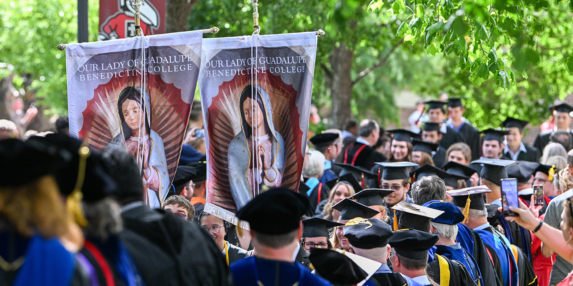 The March of Light procession on the Raven Walk