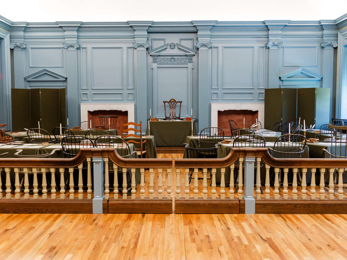 The Assembly Room in the Moritz Library in D’Aniello Hall